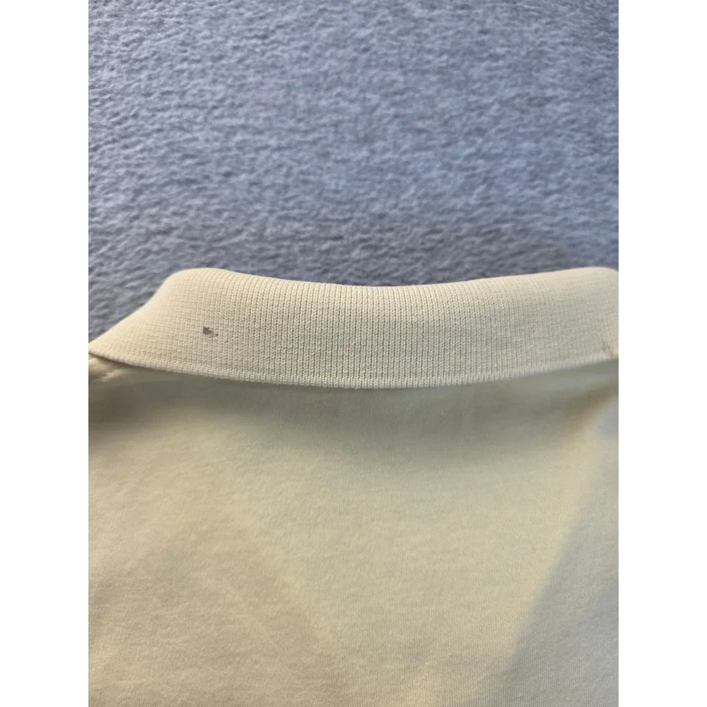 Polo Ralph Lauren Mens Yellow Golf‎ Crest CBS Sports Polo Shirt Large Cotton